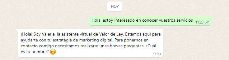 Asistente Virtual de Valor de Ley