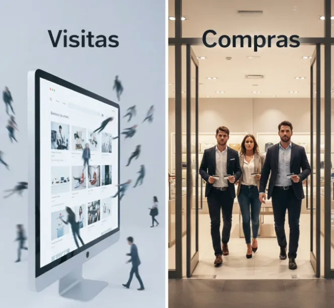generar visitas en tu ecommerce vs compras
